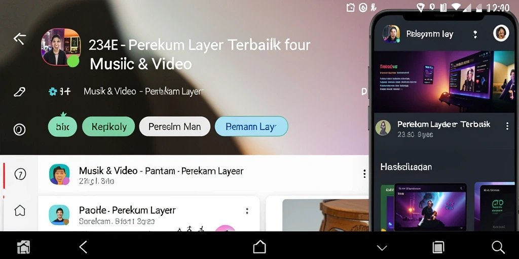 Tampilan antarmuka aplikasi 234E untuk merekam layar yang user-friendly.