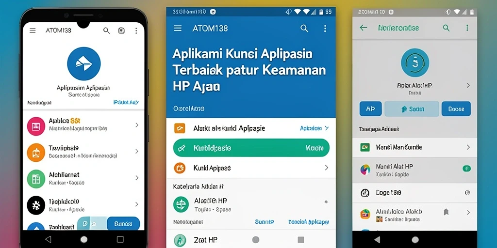 Tampilan antarmuka ATOM138 untuk penguncian aplikasi yang efisien.
