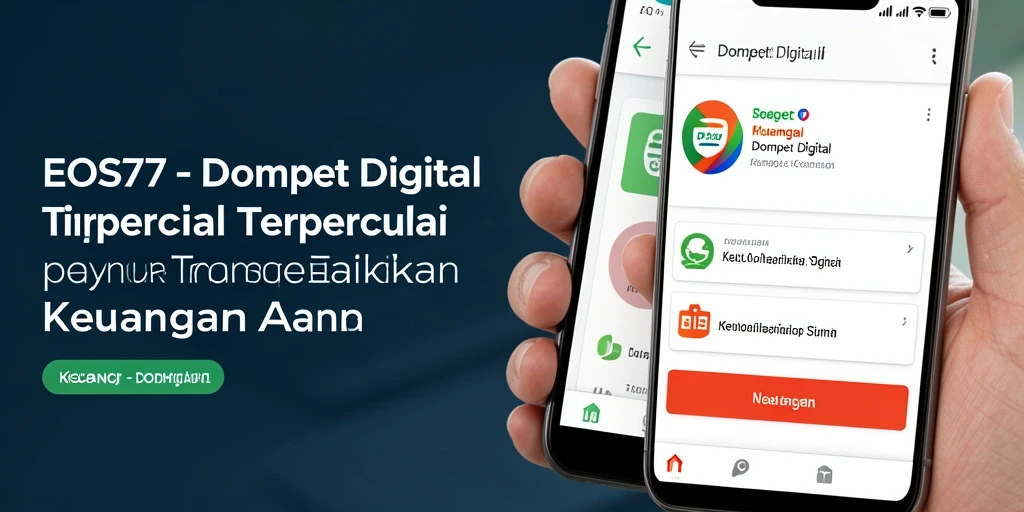 Tampilan antarmuka EOS77 yang sederhana dan menarik untuk Dompet Digital.