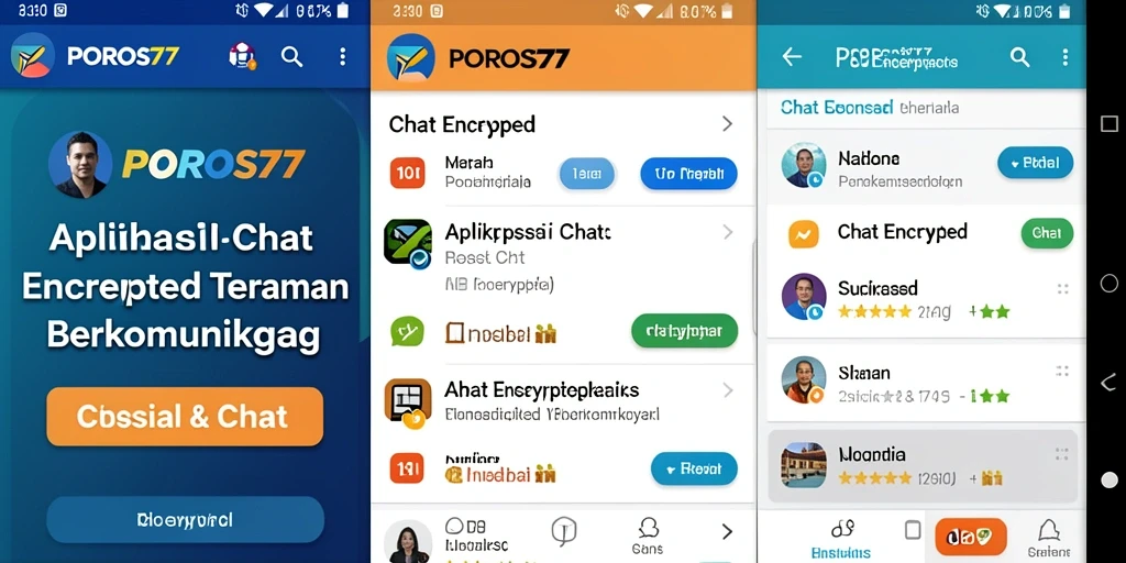 Antarmuka POROS77 yang modern dan intuitif untuk lebih mudah berkomunikasi.