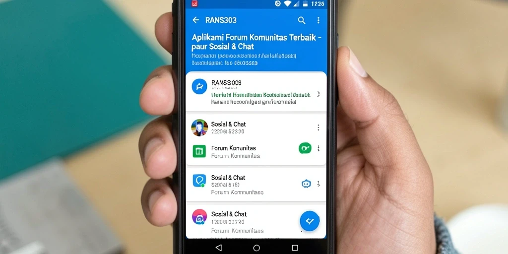 Antarmuka RANS303 yang sederhana dan fungsional untuk forum komunitas.