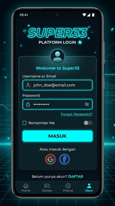 Masuk Akun super33 untuk Pengguna Android